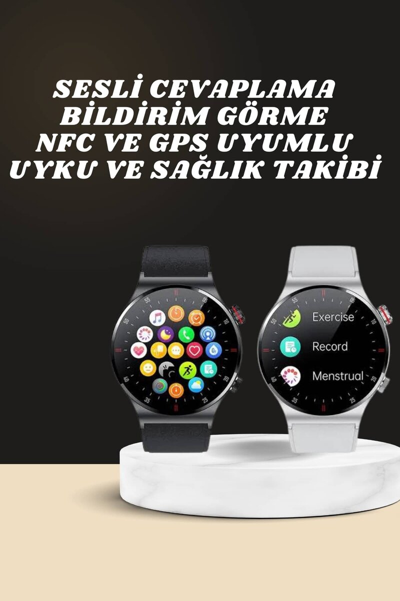 Akıllı Saat Amoled Ekran Bluetooth Bağlantılı Sesli Görüşme Nabız Ölçer Akıllı Saat Amoled Ekran Bluetooth Bağlantılı Sesli Görüşme Nabız Ölçer