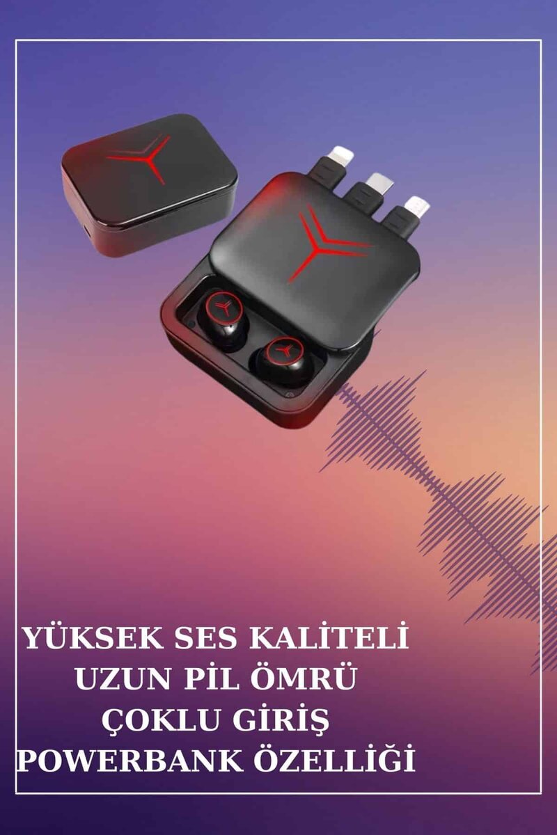 Powerbank Özellikli Bluetooth Kulaklık ve Nabız Ölçer Akıllı Saat Bileklik Hediyeli Powerbank Özellikli Bluetooth Kulaklık ve Nabız Ölçer Akıllı Saat Bileklik Hediyeli