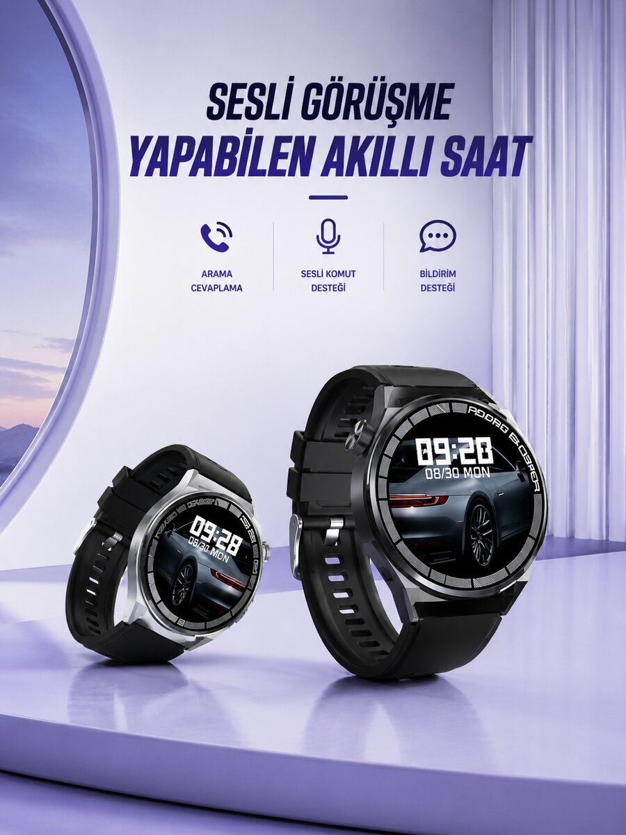 GT8 AKILLI SESLİ GÖRÜŞME YAPABİLEN SAAT