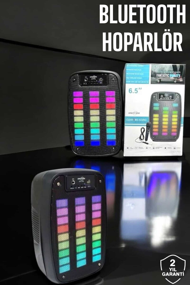 Bluetooth Hoparlör Mikrofonlu Speaker Taşınabilir Şarjlı Bluetooth Hoparlör Mikrofonlu Speaker Taşınabilir Şarjlı