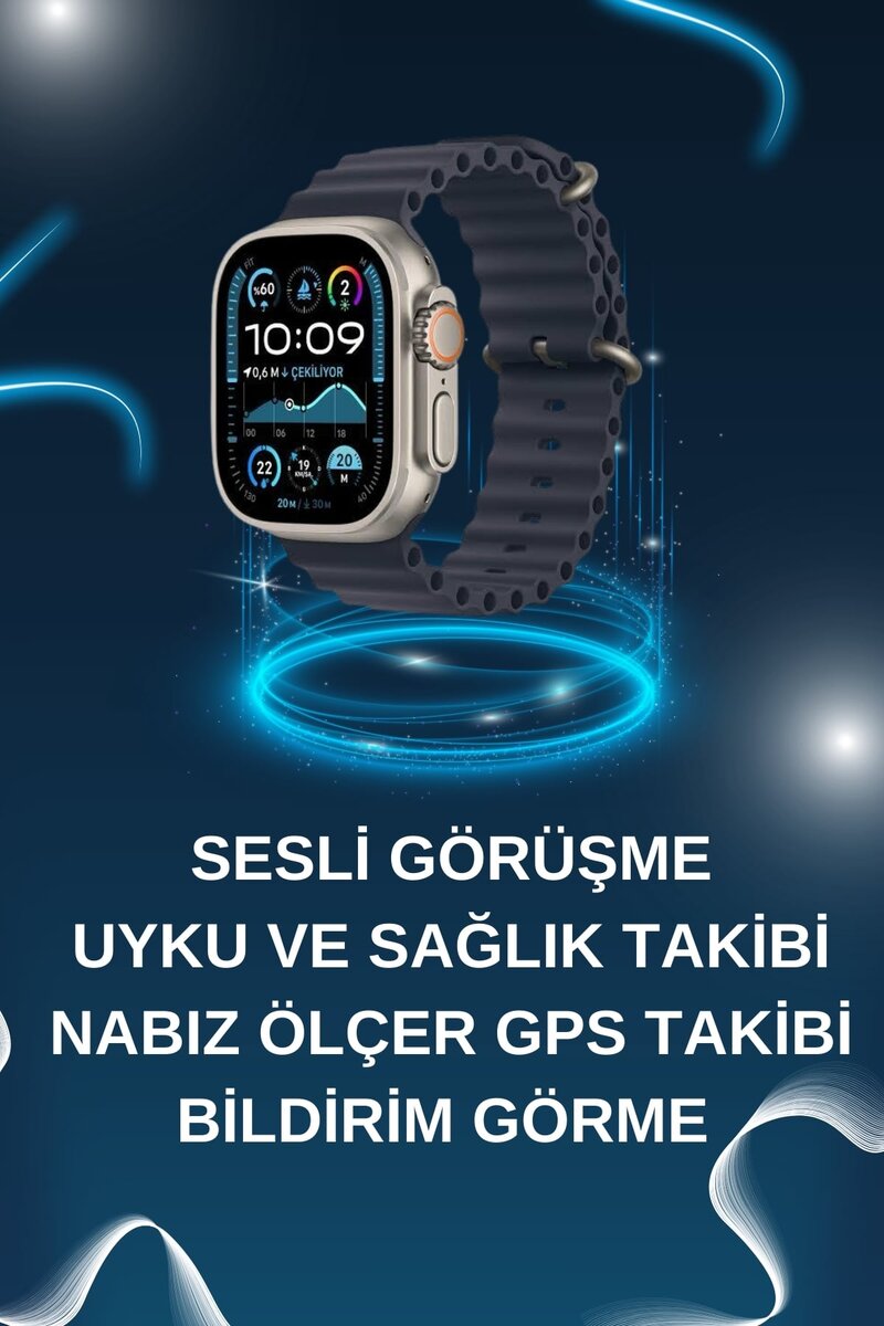 Akıllı Saat Bluetooth Bağlantılı NFC ve GPS Uyumlu Nabız Ölçer Sesli Görüşme Akıllı Saat Bluetooth Bağlantılı NFC ve GPS Uyumlu Nabız Ölçer Sesli Görüşme