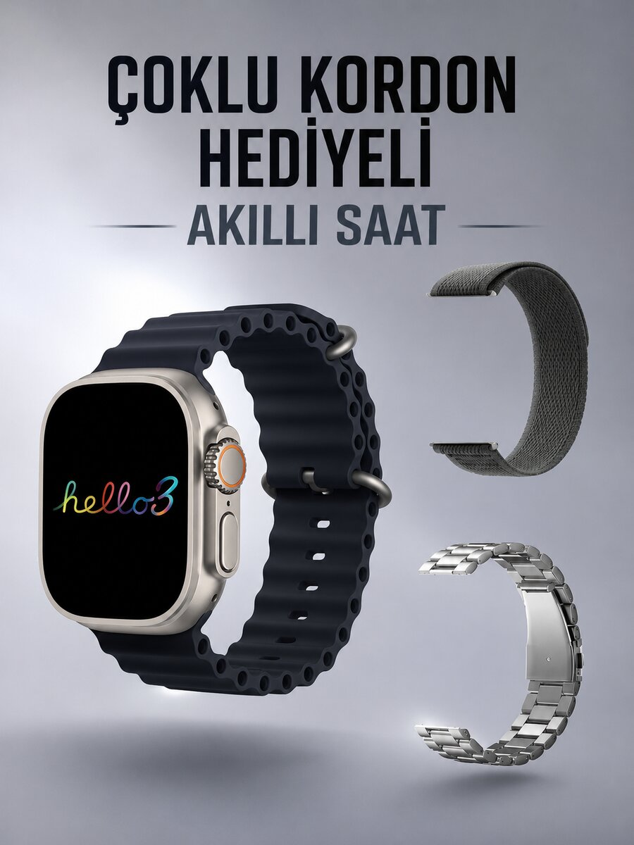 Akıllı Saat Yeni Nesil Bluetooth Bağlantılı Uyku Sağlık Takibi GPS Ve NFC Uyumlu