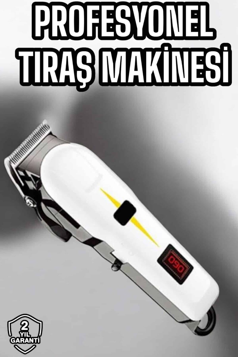 Tıraş Makinesi Profesyonel Saç Ve Sakal Kesme Milim Ayarlı Dijital Göstergeli Tıraş Makinesi Profesyonel Saç Ve Sakal Kesme Milim Ayarlı Dijital Göstergeli
