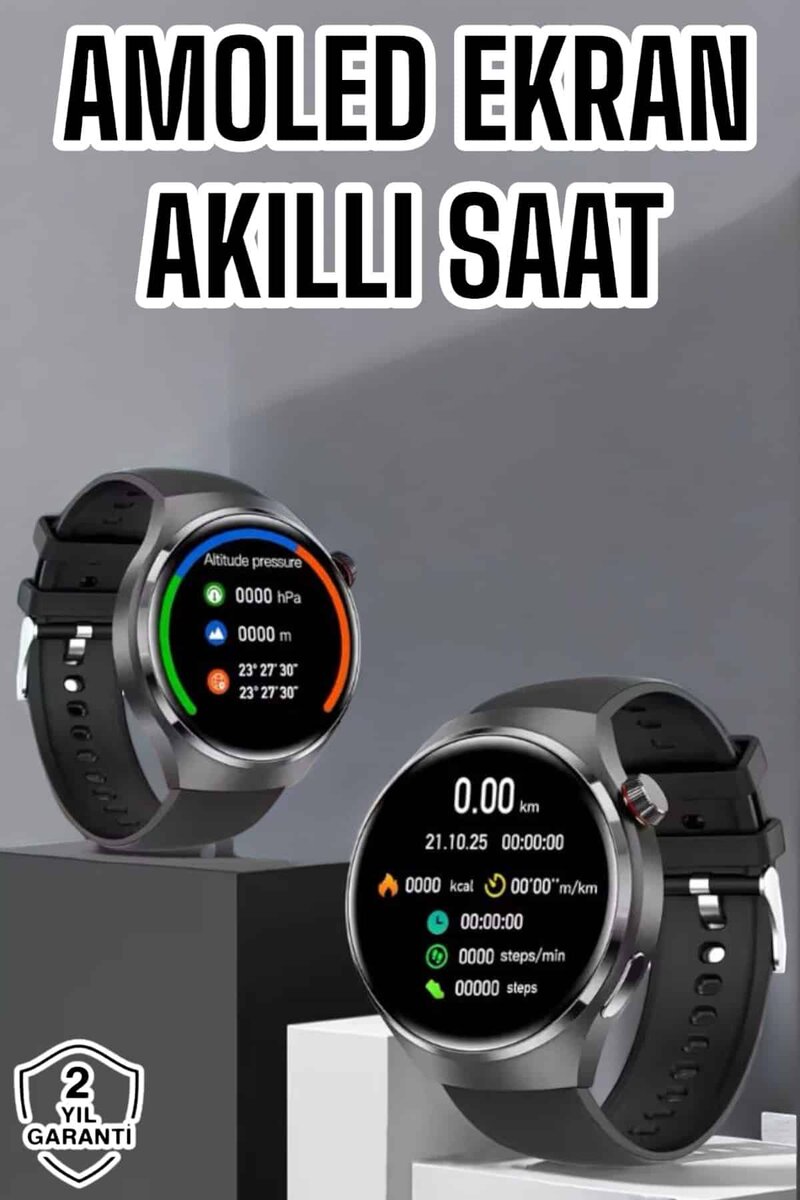 Akıllı Saat Bluetooth Bağlantılı Amoled Ekran Uyku ve Sağlık Takibi Akıllı Saat Bluetooth Bağlantılı Amoled Ekran Uyku ve Sağlık Takibi