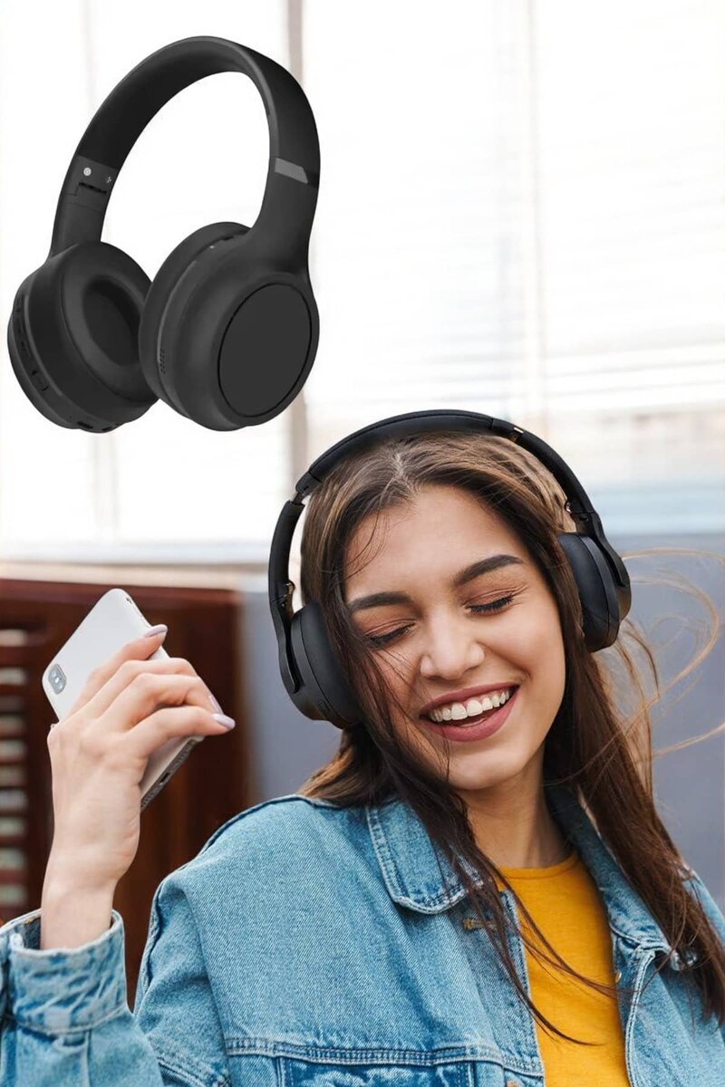Kulak Üstü Kablosuz Bluetooth Kulaklık Gürültü Önleyici Uzun Şarj Süreli Kulak Üstü Kablosuz Bluetooth Kulaklık Gürültü Önleyici Uzun Şarj Süreli