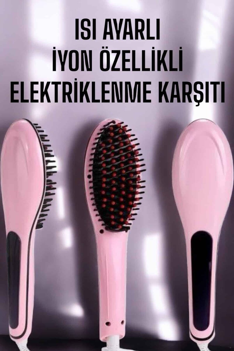 Saç Düzleştirici Tarak Isı Ayarlı Yıpranma Önleyici Düzleştirici Fön Tarak Saç Düzleştirici Tarak Isı Ayarlı Yıpranma Önleyici Düzleştirici Fön Tarak