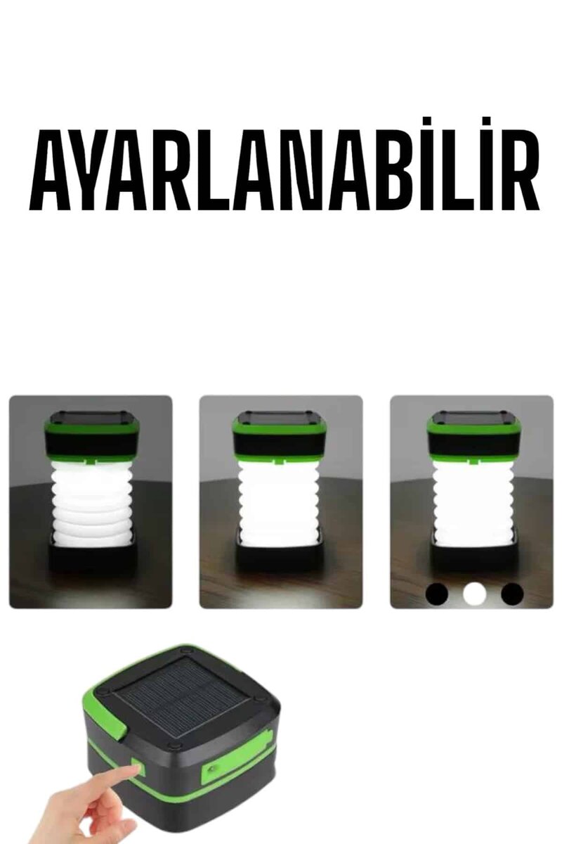 Güneş Enerjili Led Lamba Kamp Lambası Katlanabilir Lamba USB Şarjlı Güneş Enerjili Led Lamba Kamp Lambası Katlanabilir Lamba USB Şarjlı