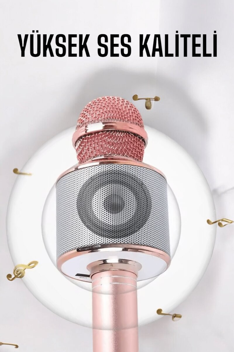 Taşınabilir Bluetooth Karaoke Mikrofon: Hafıza Kart Girişli, Etkileyici Performans Taşınabilir Bluetooth Karaoke Mikrofon: Hafıza Kart Girişli, Etkileyici Performans