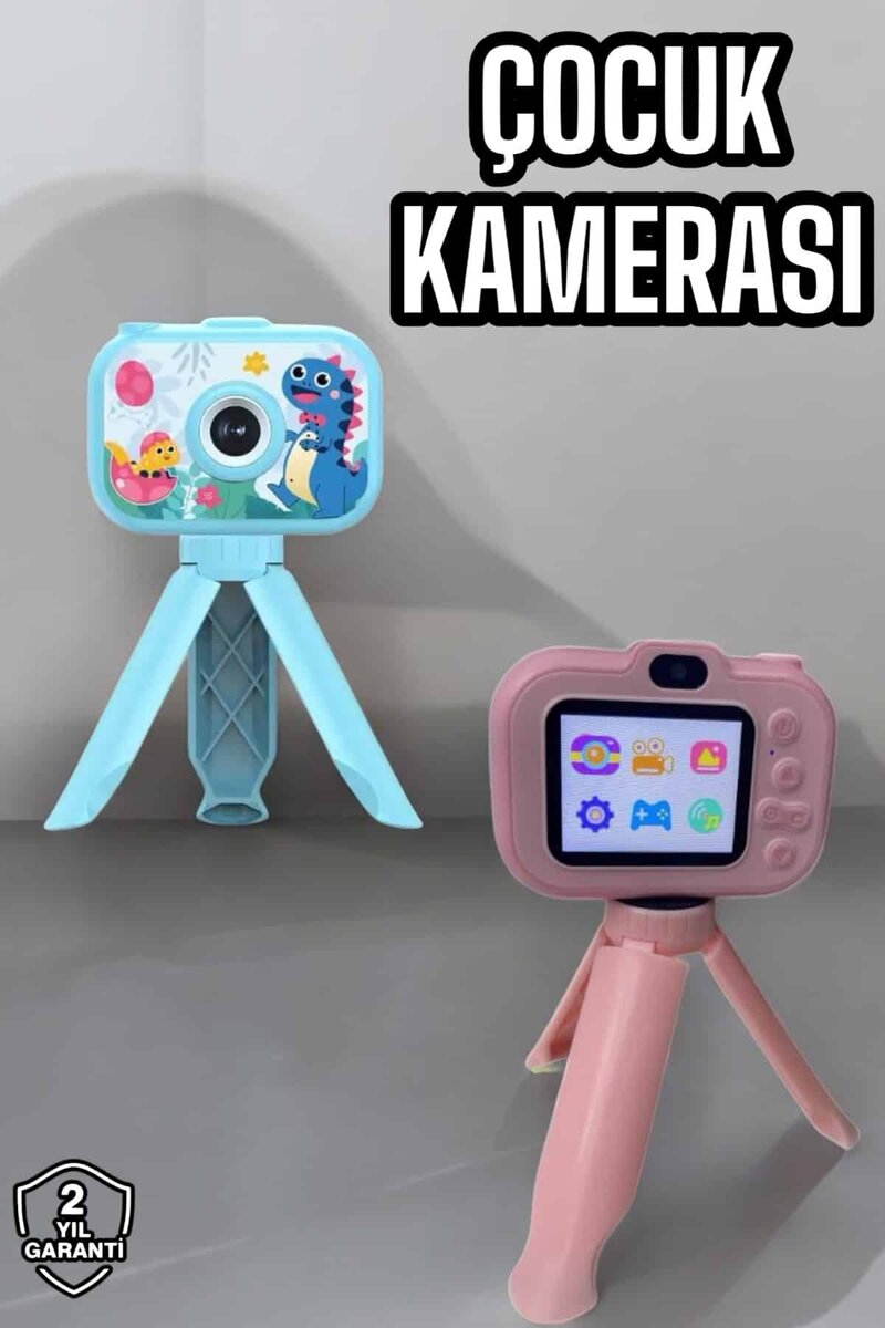Ayaklı Mini Fotoğraf Makinesi Çocuk Için Eğitici Video Kamera Ayaklı Mini Fotoğraf Makinesi Çocuk Için Eğitici Video Kamera