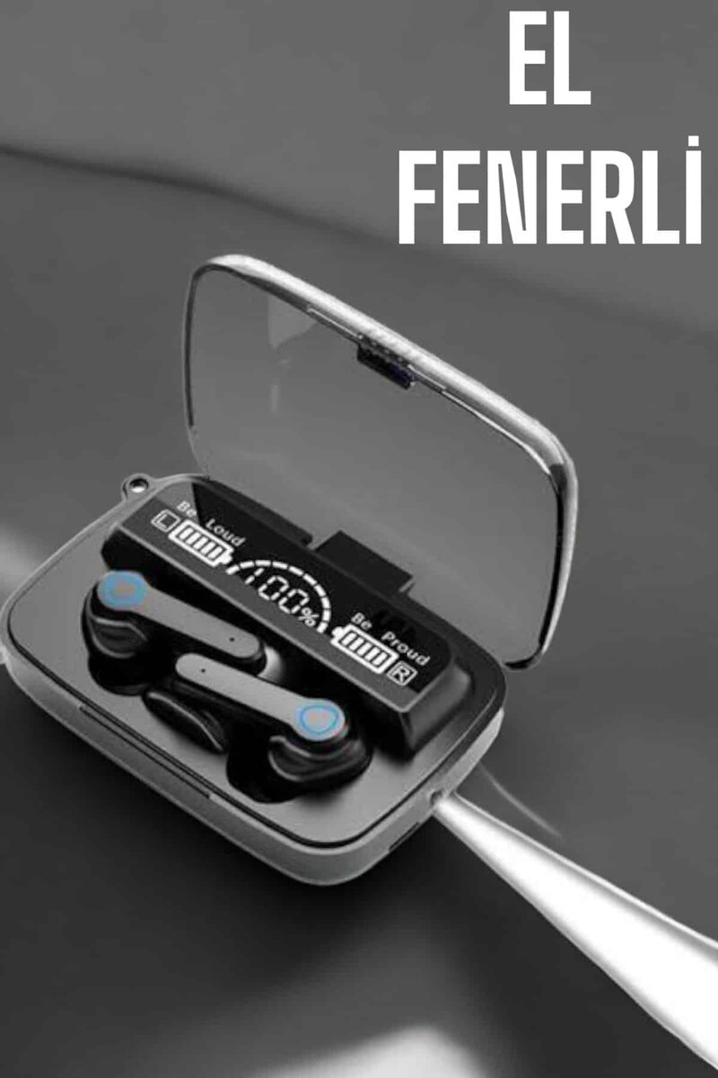 Bluetooth Kulaklık Powerbankli Dijital Göstergeli Dokunmatik Kontrol Bluetooth Kulaklık Powerbankli Dijital Göstergeli Dokunmatik Kontrol