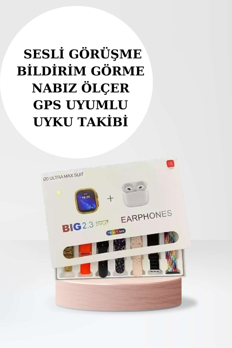 Akıllı Saat Bluetooth Kulaklık Adımsayar Sağlık Takibi Çağrı Cevaplama Akıllı Saat Bluetooth Kulaklık Adımsayar Sağlık Takibi Çağrı Cevaplama
