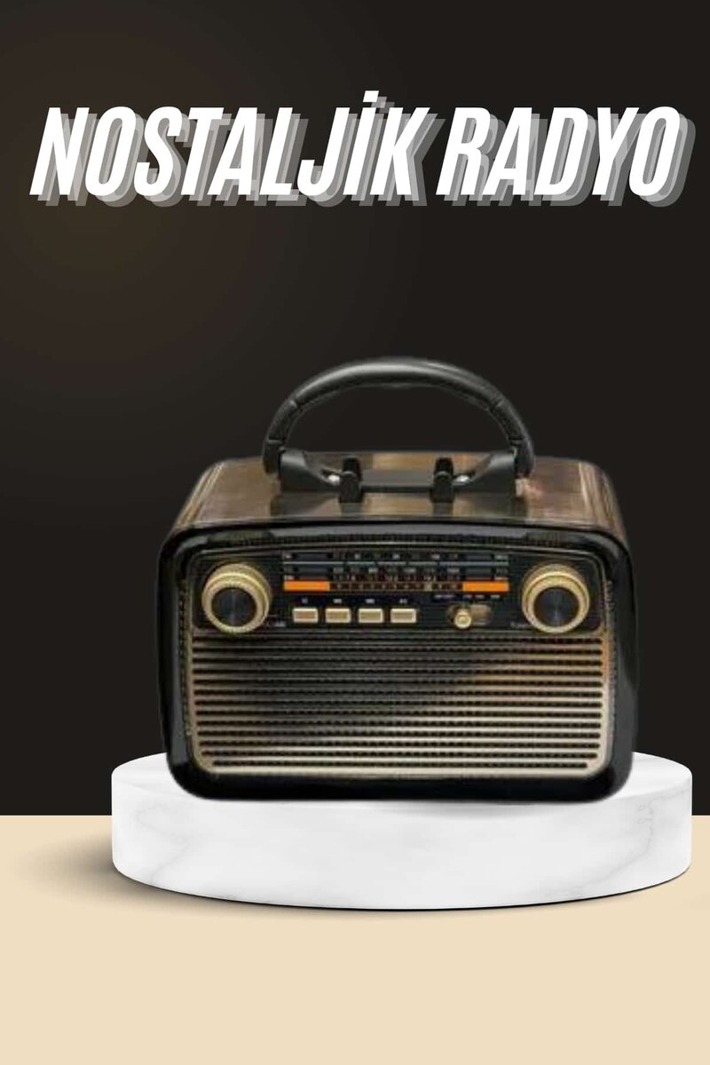 Nostaljik Radyo Bluetooth Bağlantılı Müzik Kutusu Ahşap Nostaljik Radyo Bluetooth Bağlantılı Müzik Kutusu Ahşap