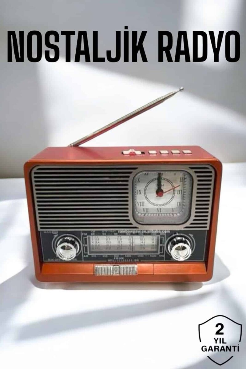 Nostaljik Görünümlü USB Girişli Bluetooth Bağlantılı Radyo Nostaljik Görünümlü USB Girişli Bluetooth Bağlantılı Radyo