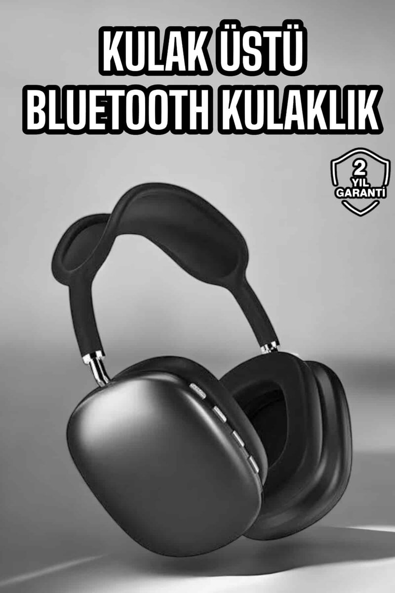 P9 Plus Kulaklık Siyah Bluetooth Bağlantılı Kulak Üstü Kablosuz P9 Plus Kulaklık Siyah Bluetooth Bağlantılı Kulak Üstü Kablosuz