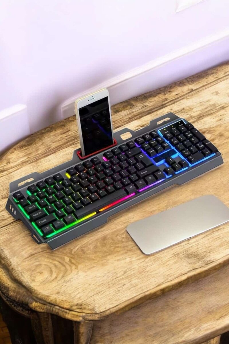 Q Klavye RGB Işıklı Klavye Ve Mouse Seti Kablolu Mouse Hediyeliş Q Klavye RGB Işıklı Klavye Ve Mouse Seti Kablolu Mouse Hediyeliş
