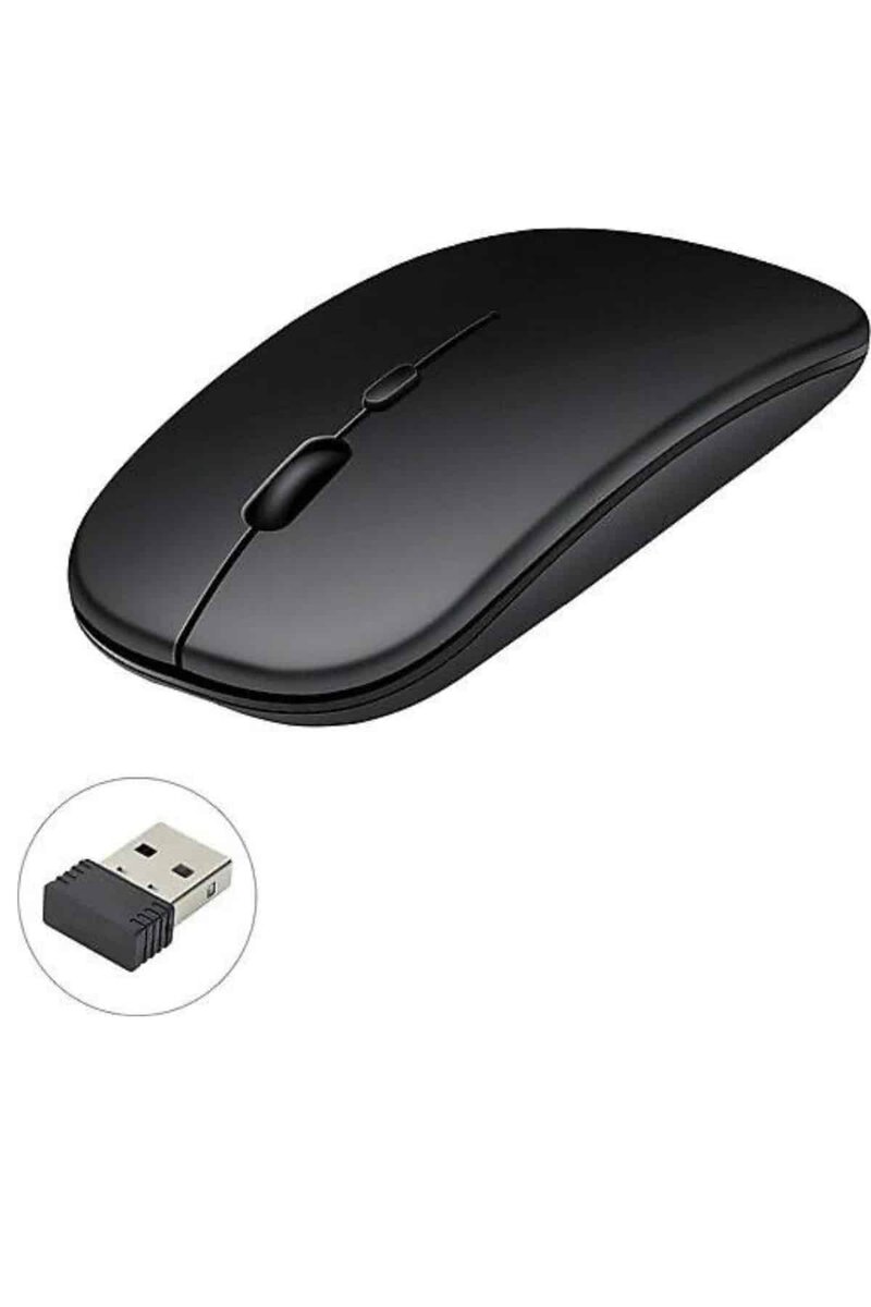 Kablosuz Mouse Fare Şarjlı Bluetooth Wireless Çift Modlu Sessiz Kablosuz Mouse Fare Şarjlı Bluetooth Wireless Çift Modlu Sessiz