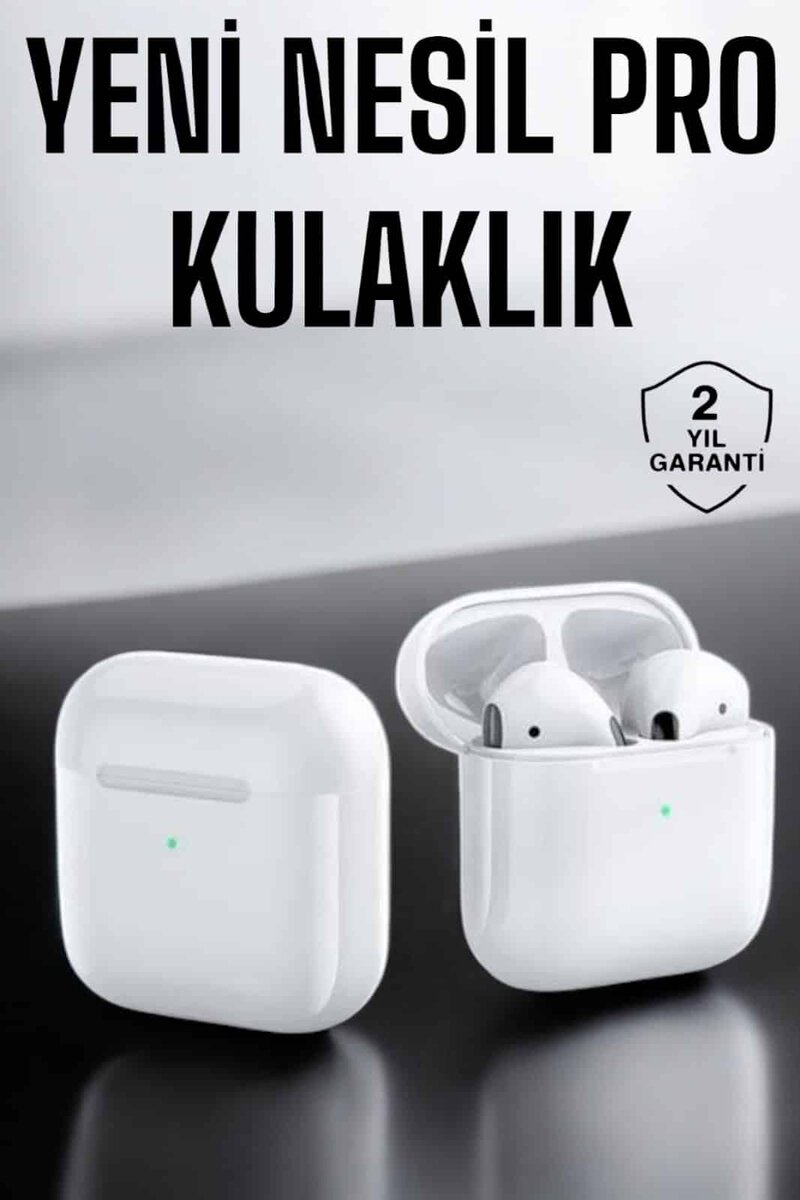 Yeni Nesil Pro Bluetooth Kulaklık Uzun Pil Ömrü Beyaz Yeni Nesil Pro Bluetooth Kulaklık Uzun Pil Ömrü Beyaz