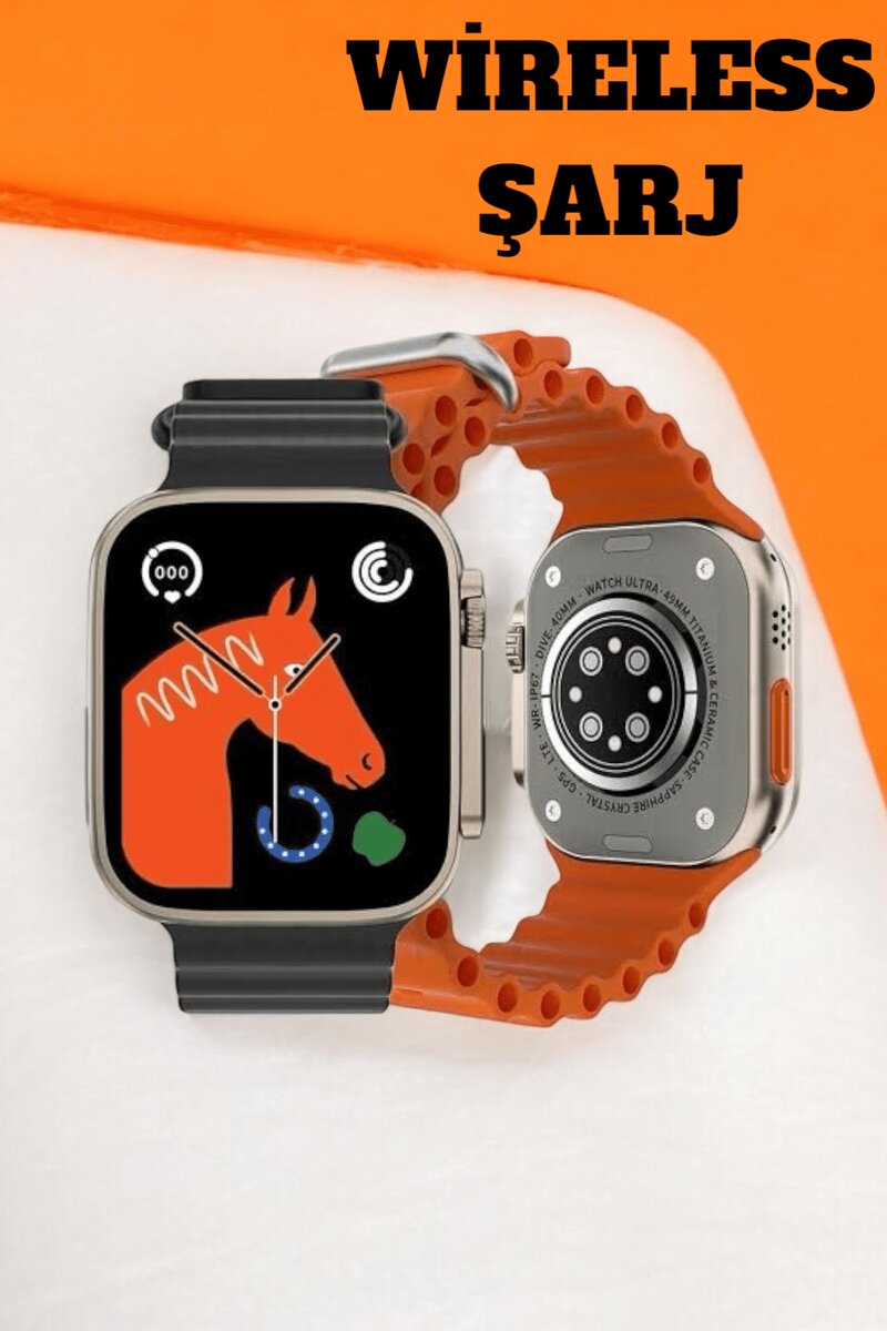 49MM Ekranlı, Kan Basıncı ve Adımsayar Özellikli Bluetooth Akıllı Saat 49MM Ekranlı, Kan Basıncı ve Adımsayar Özellikli Bluetooth Akıllı Saat
