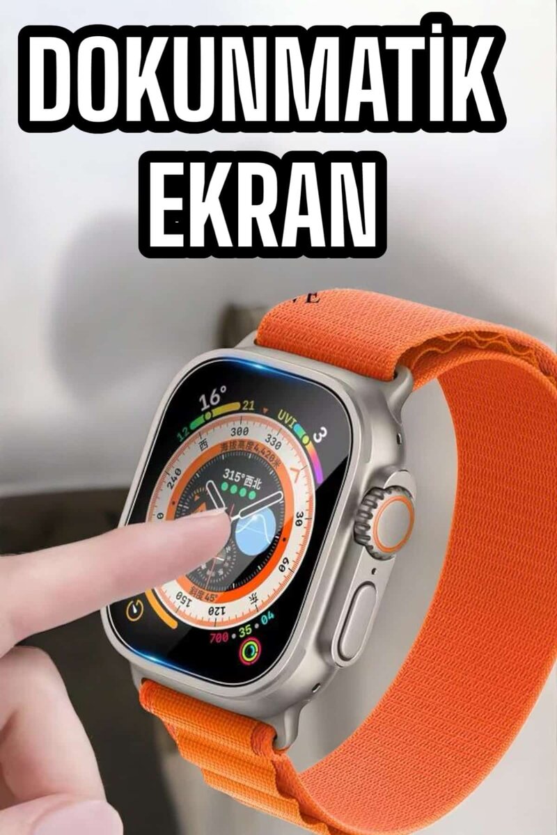 Akıllı Saat Uyku ve Spor Takibi Yeni Nesil Bluetooth Bağlantılı Amoled Ekran