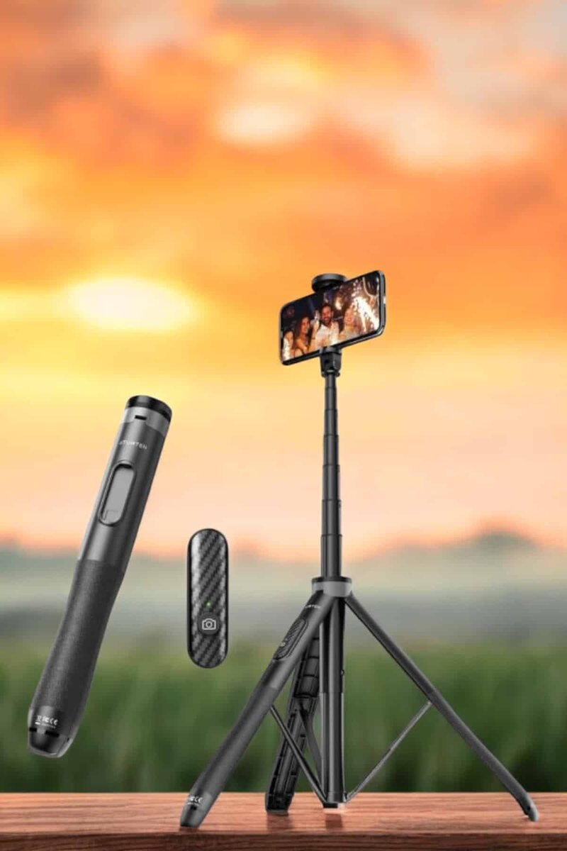 Kumandalı Tripod Telefon Tutucu Selfie Çubuğu 360 Derece Dönebilen Kumandalı Tripod Telefon Tutucu Selfie Çubuğu 360 Derece Dönebilen