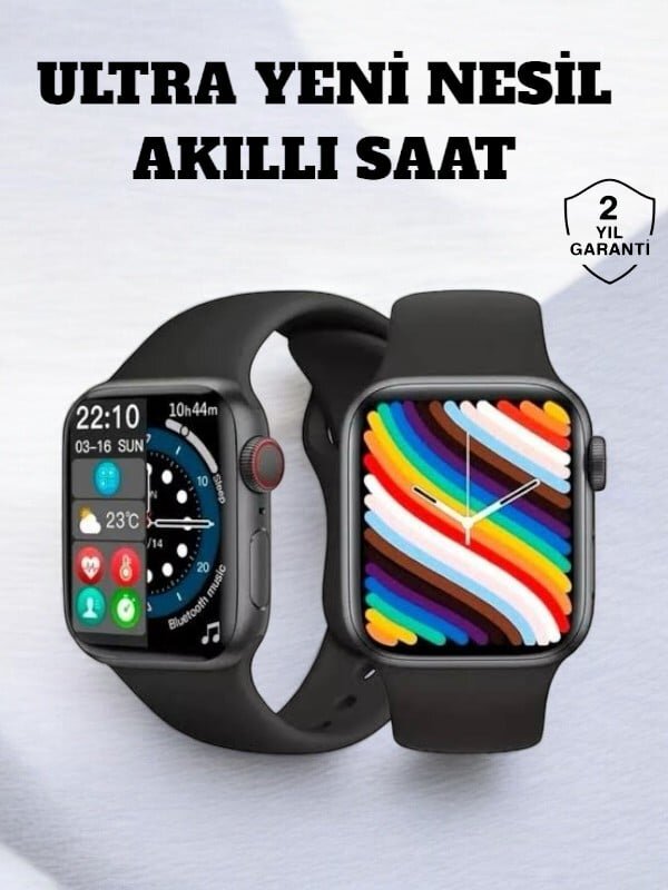 Akıllı Saat iOS ve Android ile Uyumlu Şık ve Çok Fonksiyonlu Akıllı Saat iOS ve Android ile Uyumlu Şık ve Çok Fonksiyonlu