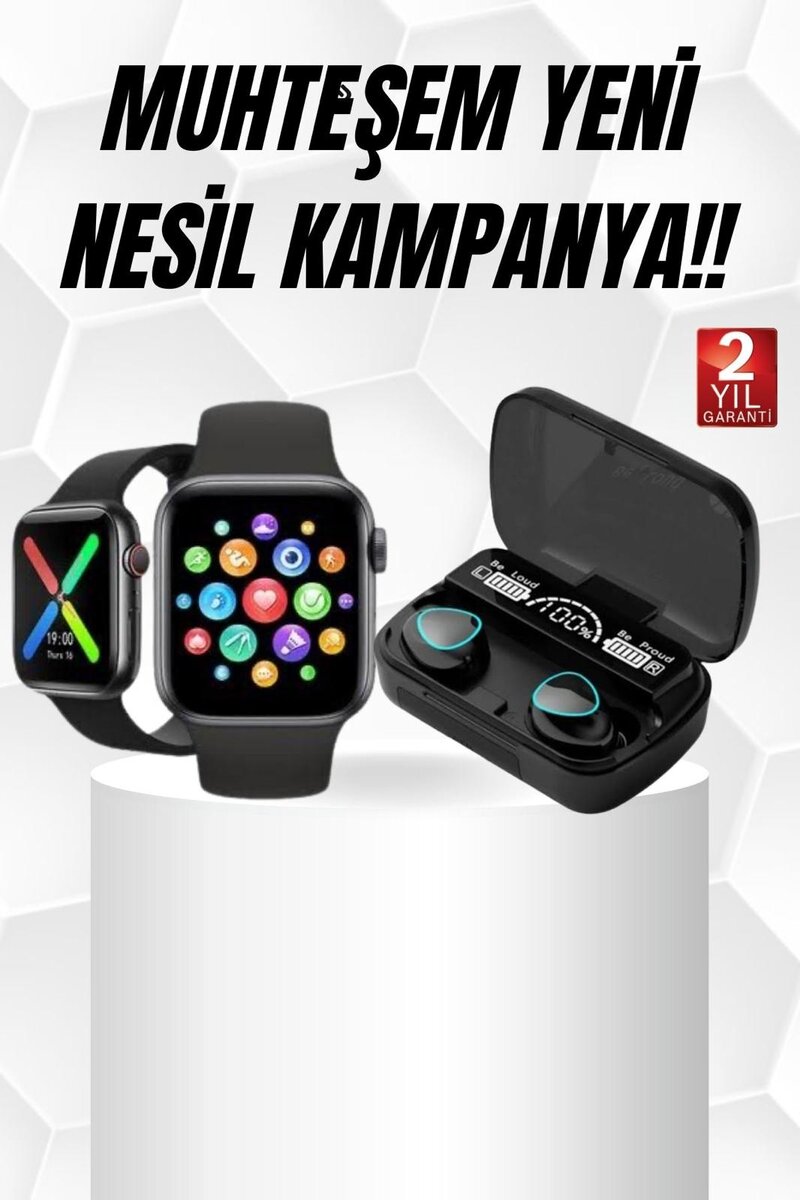 Kaliteli Akıllı Saat ve Kaliteli Bluetooth Kulaklık ANC Özelliği Uzun Pil Ömrü Kaliteli Akıllı Saat ve Kaliteli Bluetooth Kulaklık ANC Özelliği Uzun Pil Ömrü