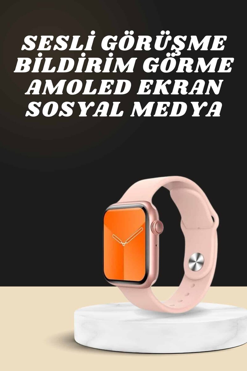 Akıllı Saat Alarm ve Titreşim Uyku ve Sağlık Takibi GPS Uyumlu Nabız Ölçer Sesli Görüşme Akıllı Saat Alarm ve Titreşim Uyku ve Sağlık Takibi GPS Uyumlu Nabız Ölçer Sesli Görüşme