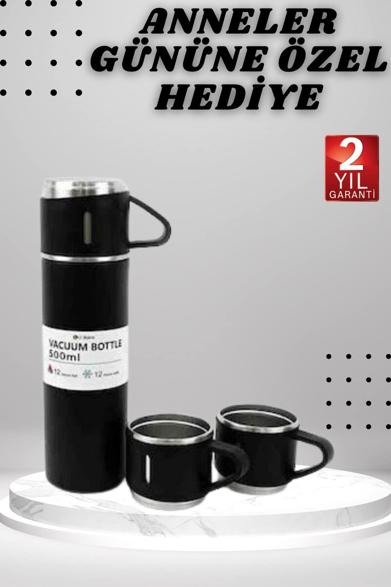 3 Bardaklı Termos Seti Anneler Gününe Özel Hediye Taşınabilir Sızdırmaz Isı Koruyucu 3 Bardaklı Termos Seti Anneler Gününe Özel Hediye Taşınabilir Sızdırmaz Isı Koruyucu
