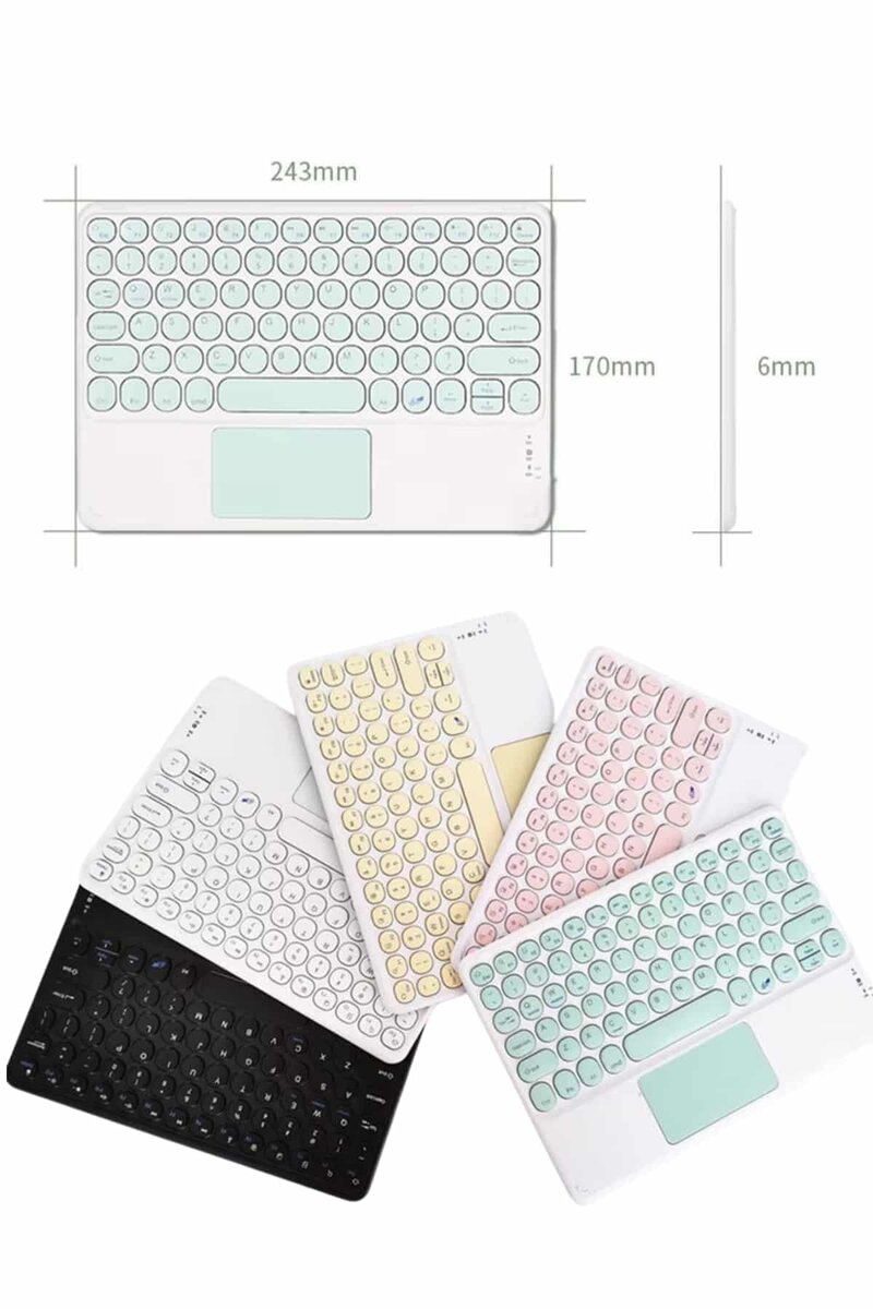 Touchpad Tüm Cihazlara Uyumlu Bluetooth Klavye Touchpad Slim Kablosuz Wifi Q Klavye Touchpad Tüm Cihazlara Uyumlu Bluetooth Klavye Touchpad Slim Kablosuz Wifi Q Klavye