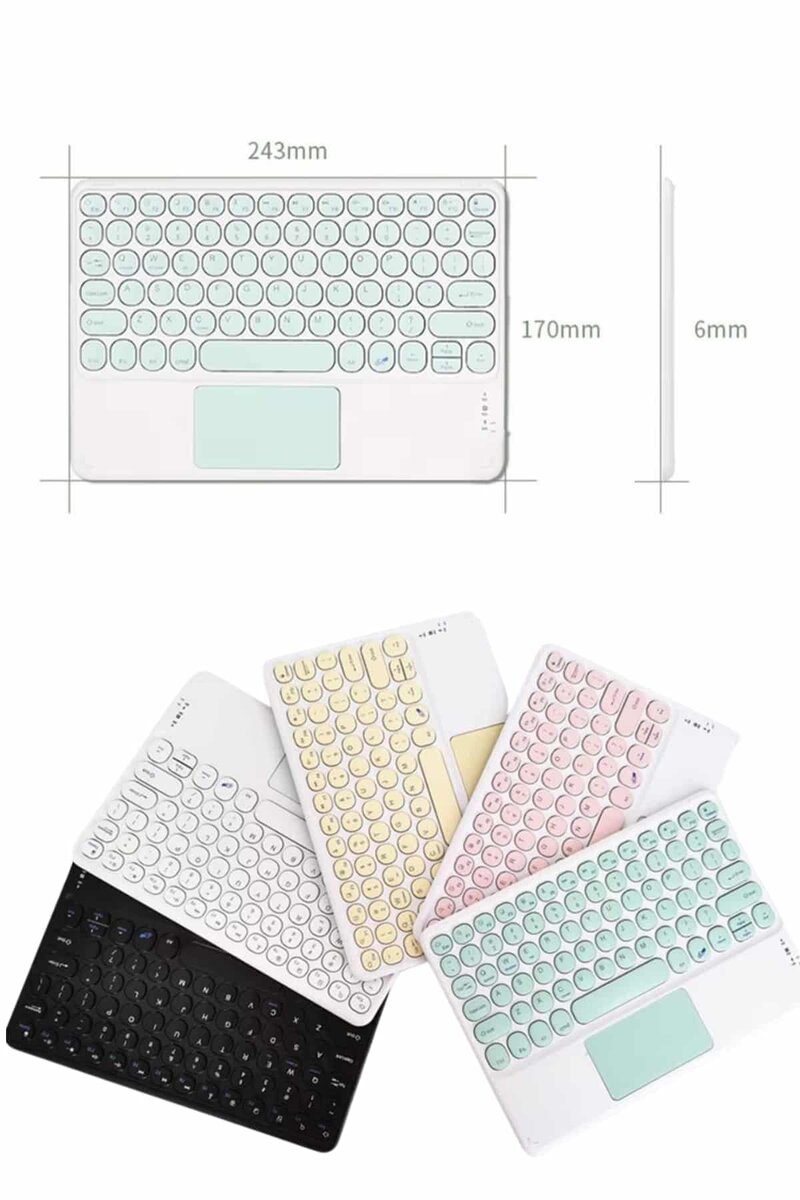 Android ve İOS Uyumlu Bluetooth Klavye Touchpad Slim Kablosuz Wifi Q Klavye Android ve İOS Uyumlu Bluetooth Klavye Touchpad Slim Kablosuz Wifi Q Klavye
