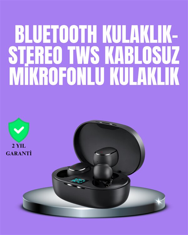 Bluetooth Kulaklık TWS Yüksek Ses Kaliteli Kesintisiz Dijital Göstergeli Kulaklık Bluetooth Kulaklık TWS Yüksek Ses Kaliteli Kesintisiz Dijital Göstergeli Kulaklık