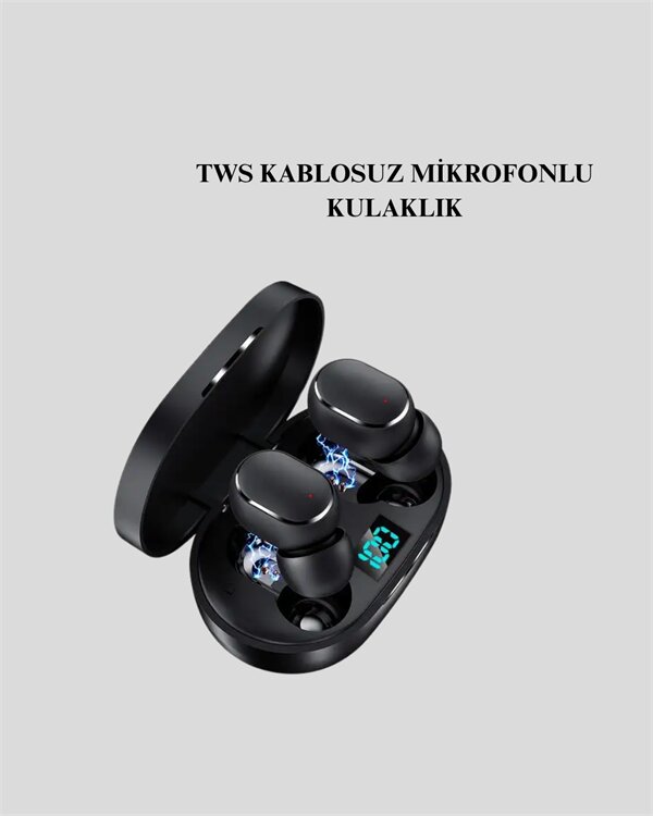 Bluetooth Kulaklık TWS Yüksek Ses Kaliteli Kesintisiz Dijital Göstergeli Kulaklık Bluetooth Kulaklık TWS Yüksek Ses Kaliteli Kesintisiz Dijital Göstergeli Kulaklık