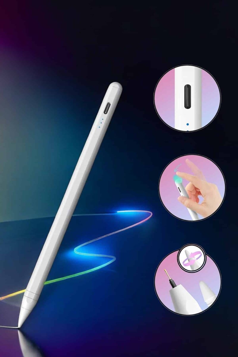Tablet Kalemi Stylus Pen Dokunmatik Kalem Android Ve İOS Uyumlu Şarjlı Tablet Kalemi Stylus Pen Dokunmatik Kalem Android Ve İOS Uyumlu Şarjlı