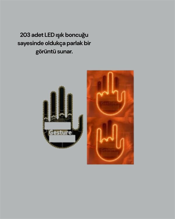 Aracınız İçin Eğlenceli ve Güvenli İletişim: LED Jest Lambası, Uzaktan Kumandalı, Kolay Montaj Aracınız İçin Eğlenceli ve Güvenli İletişim: LED Jest Lambası, Uzaktan Kumandalı, Kolay Montaj