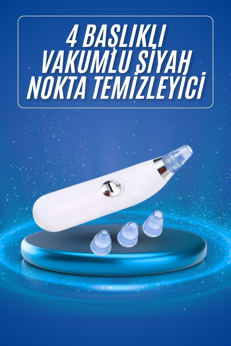 Siyah Nokta Temizleme Cihazı 4 Başlıklı Vakumlu Pilli Ölü Deri Arındırma Siyah Nokta Temizleme Cihazı 4 Başlıklı Vakumlu Pilli Ölü Deri Arındırma