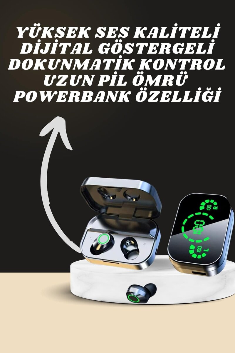 7 Kordonlu Akıllı Saat Ve Aynalı Bluetooth Kulaklık Powerbank Dijital Göstergeli 7 Kordonlu Akıllı Saat Ve Aynalı Bluetooth Kulaklık Powerbank Dijital Göstergeli