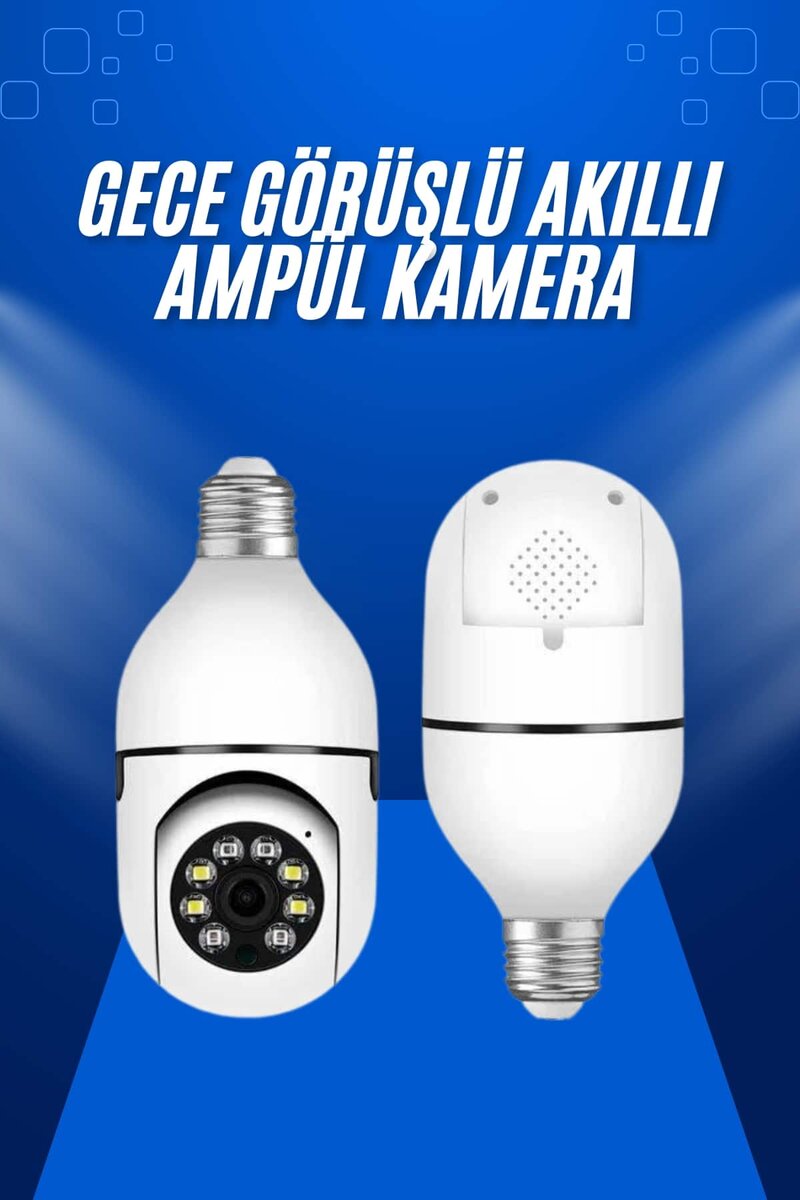 Ev Kamerası Wifi Kamerası Gece Görüşlü Akıllı Ampül Kamera Ev Kamerası Wifi Kamerası Gece Görüşlü Akıllı Ampül Kamera
