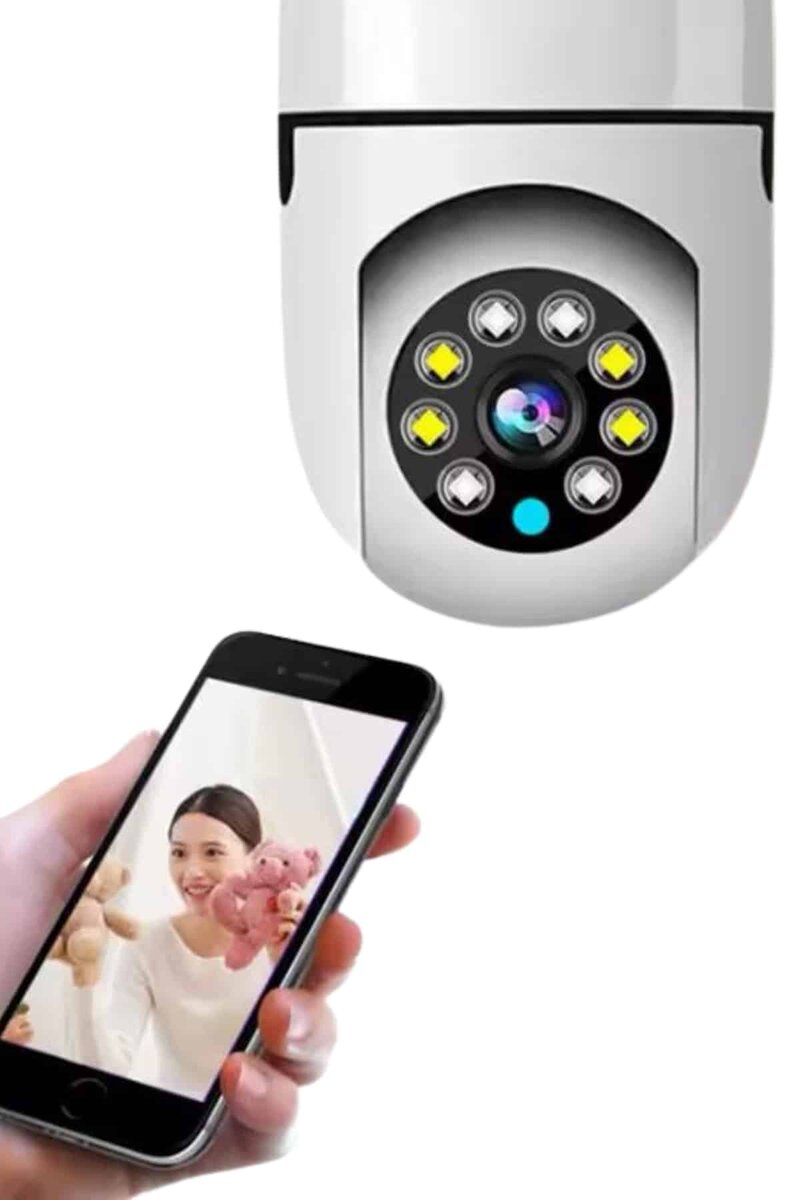 Ev Kamerası Wifi Kamerası Gece Görüşlü Akıllı Ampül Kamera Ev Kamerası Wifi Kamerası Gece Görüşlü Akıllı Ampül Kamera