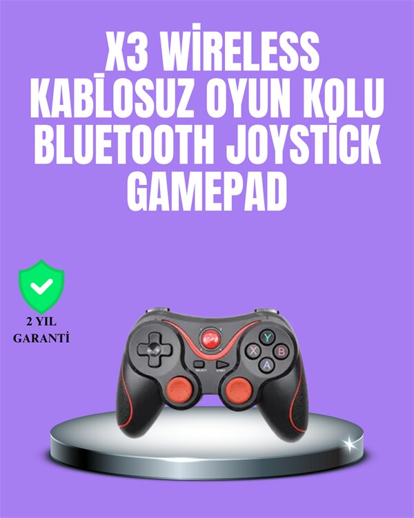 Android Uyumlu Gamepad X3 Game Stick Oyun Kolu Bluetooth Bağlantılı Android Uyumlu Gamepad X3 Game Stick Oyun Kolu Bluetooth Bağlantılı