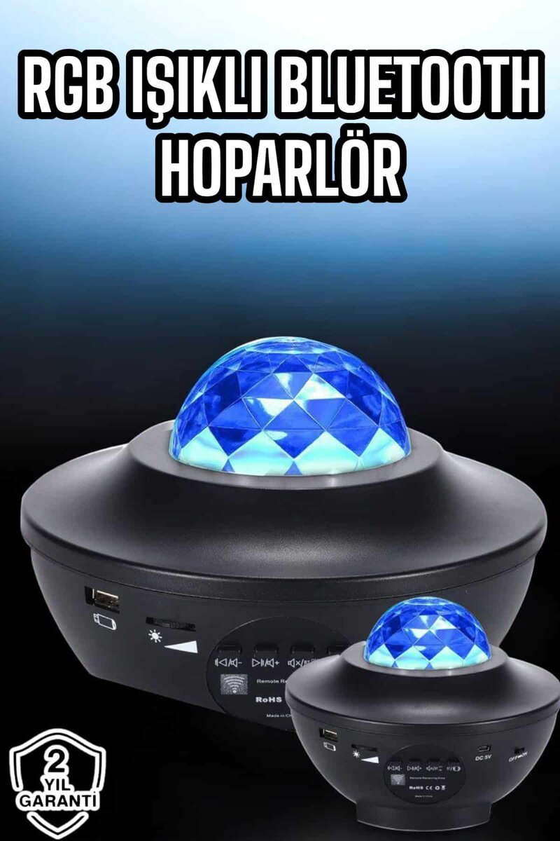 Projektör Yıldız Gece Lambası Disko Topu Bluetooth Bağlantılı Taşınabilir Şarjlı Projektör Yıldız Gece Lambası Disko Topu Bluetooth Bağlantılı Taşınabilir Şarjlı