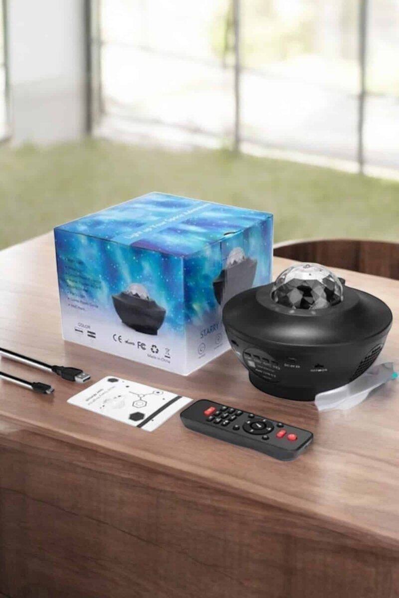 Projektör Yıldız Gece Lambası Disko Topu Bluetooth Bağlantılı Taşınabilir Şarjlı Projektör Yıldız Gece Lambası Disko Topu Bluetooth Bağlantılı Taşınabilir Şarjlı