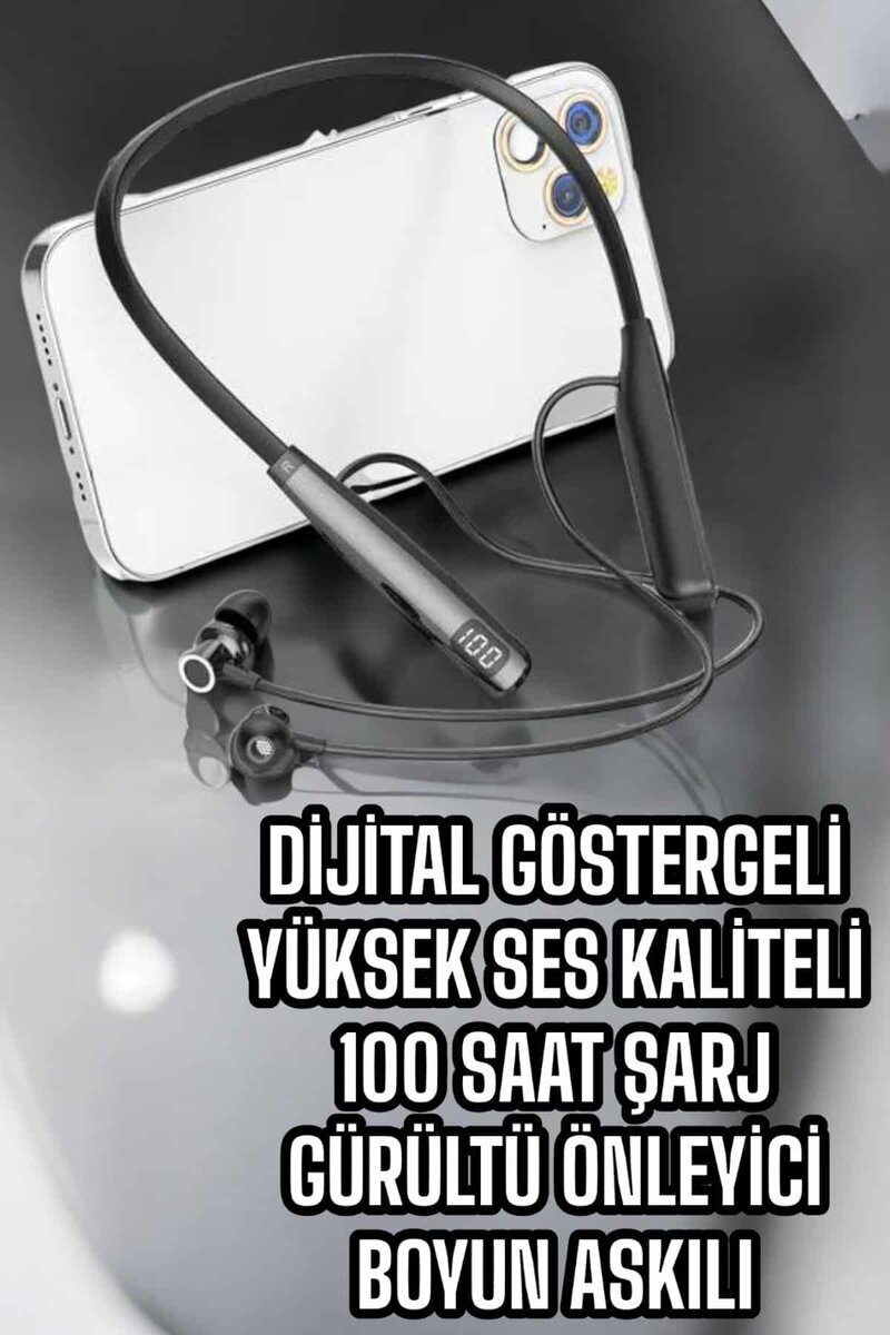 Boyun Bantlı Bluetooth Kulaklık Yüksek Ses Kaliteli 100 Saat Kulaklık Boyun Bantlı Bluetooth Kulaklık Yüksek Ses Kaliteli 100 Saat Kulaklık