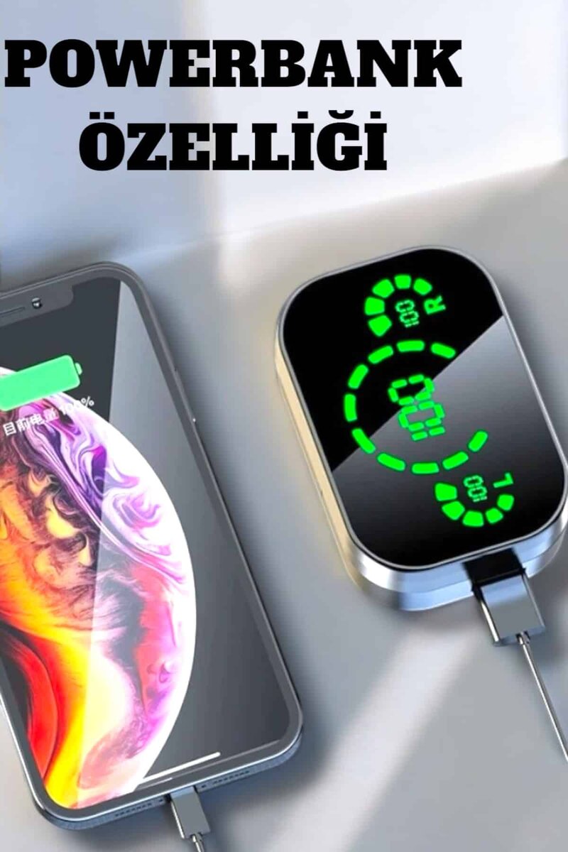 Bluetooth Kulaklık Çift Telefon Desteği ve Suya Dayanıklı Powerbankli Bluetooth Kulaklık Çift Telefon Desteği ve Suya Dayanıklı Powerbankli