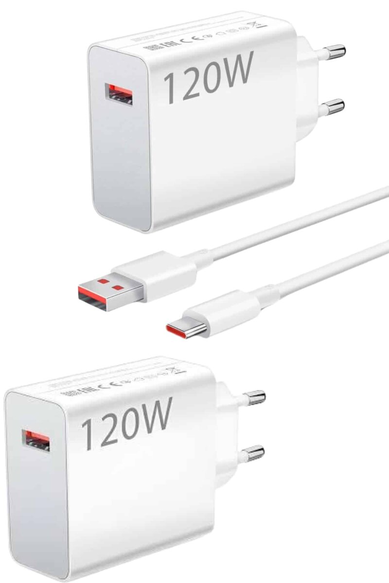 120 Watt Turbo Hızlı Şarj Aleti Seti Hızlı Şarj Adaptörü Beyaz 120 Watt Turbo Hızlı Şarj Aleti Seti Hızlı Şarj Adaptörü Beyaz