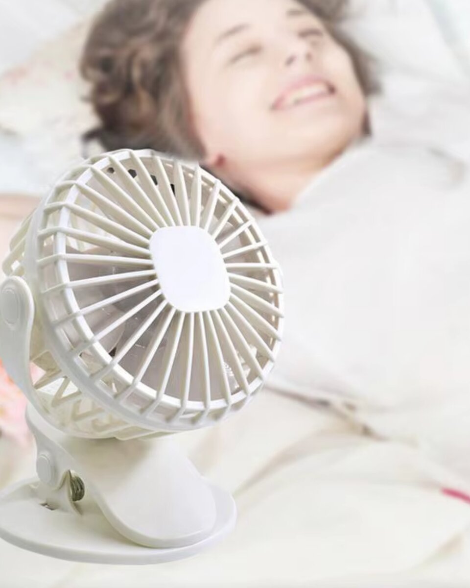 360 Derece Ayarlanabilir Sessiz Çalışan Mandallı Fan