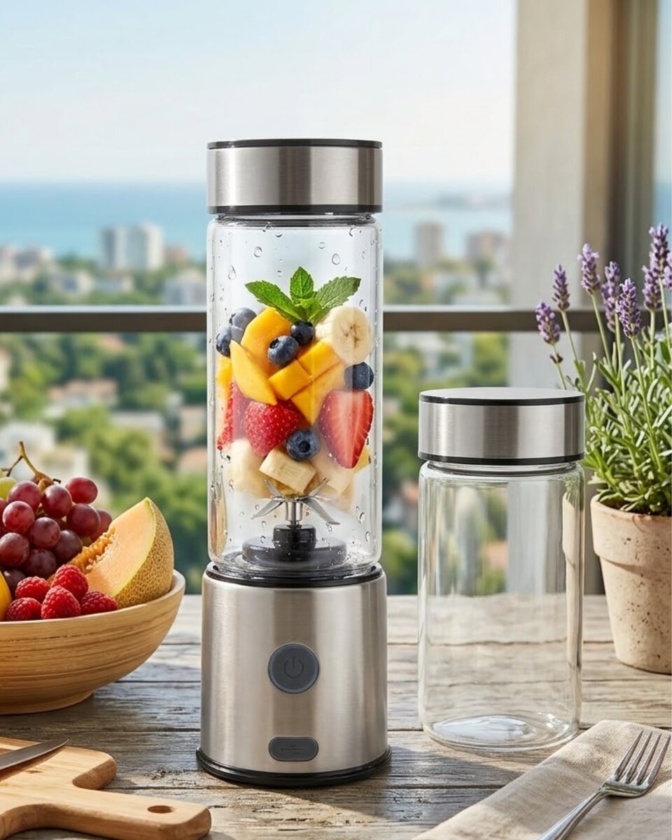 Çift Cam Hazneli Blender 16500 RPM Buz Kırıcı Taşınabilir Blender Çift Cam Hazneli Blender 16500 RPM Buz Kırıcı Taşınabilir Blender