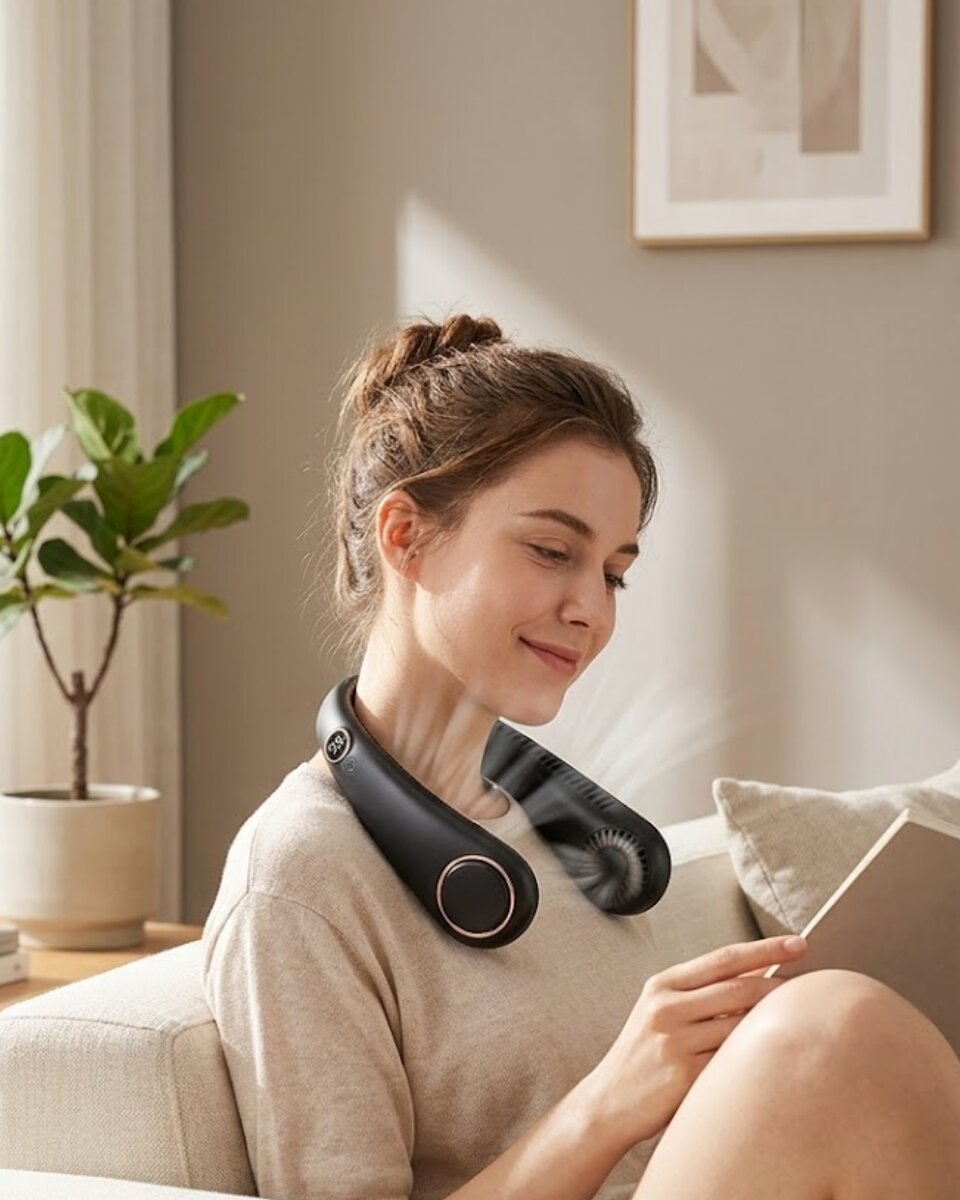 Gizli Turbo Tasarımlı Sessiz Çalışan Boyun Fanı Gizli Turbo Tasarımlı Sessiz Çalışan Boyun Fanı