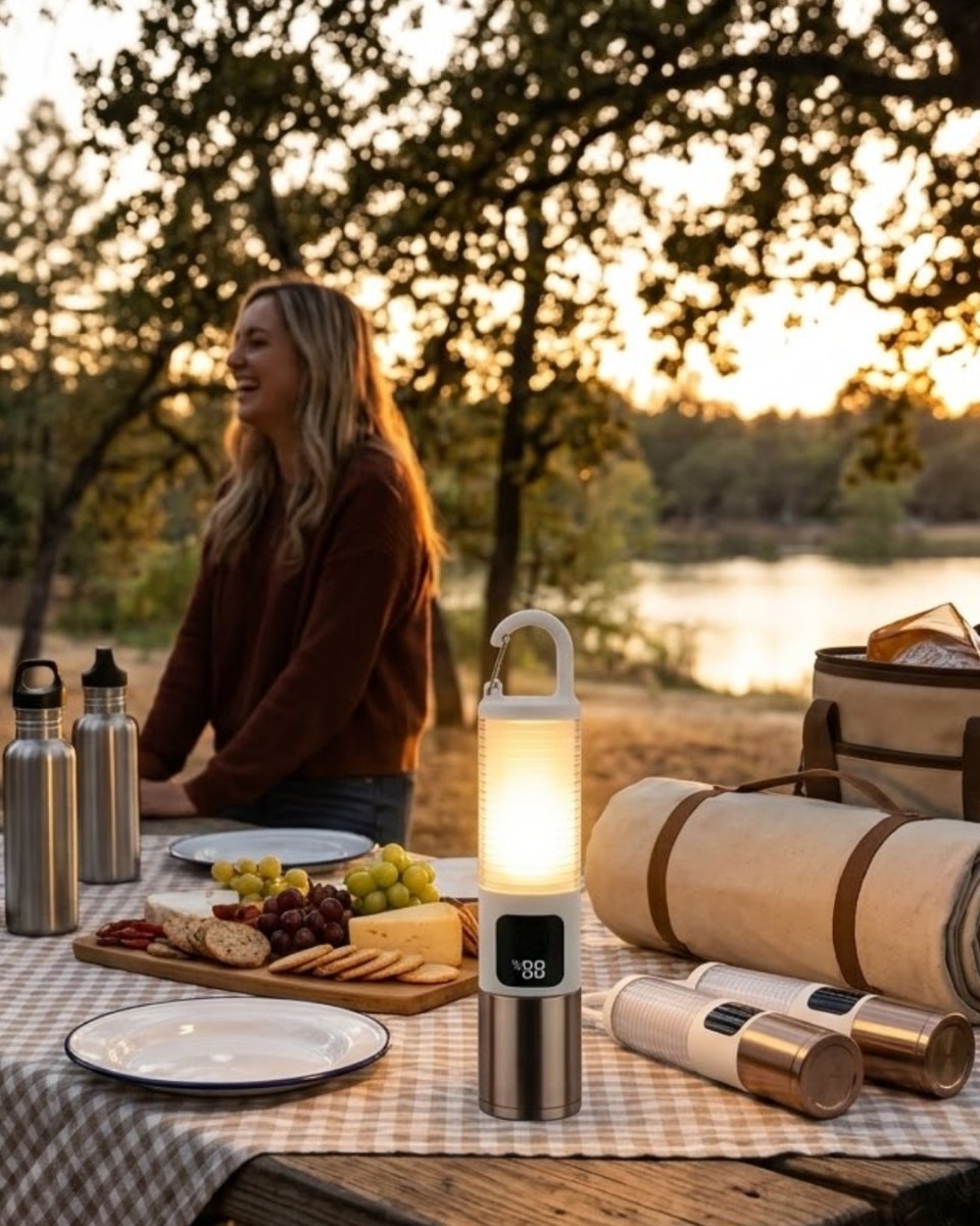 Outdoor Kamp Feneri USB Şarjlı Yüksek Parlaklık Güç Ekranlı LED Aydınlatma Outdoor Kamp Feneri USB Şarjlı Yüksek Parlaklık Güç Ekranlı LED Aydınlatma