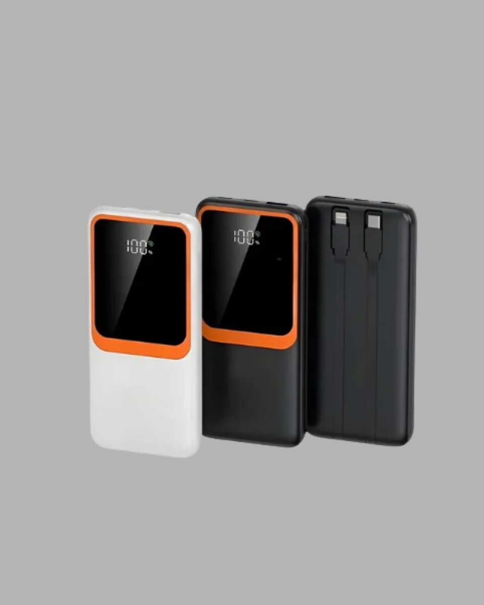 Powerbank 10000 mAh – Çift USB Çıkışlı, Type-C Girişli, Şık Beyaz Tasarım Powerbank 10000 mAh – Çift USB Çıkışlı, Type-C Girişli, Şık Beyaz Tasarım