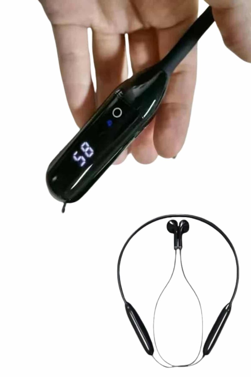 100 Saat Kablolu Boyun Askılı Dijital Göstergeli Bluetooth Kulaklık 100 Saat Kablolu Boyun Askılı Dijital Göstergeli Bluetooth Kulaklık